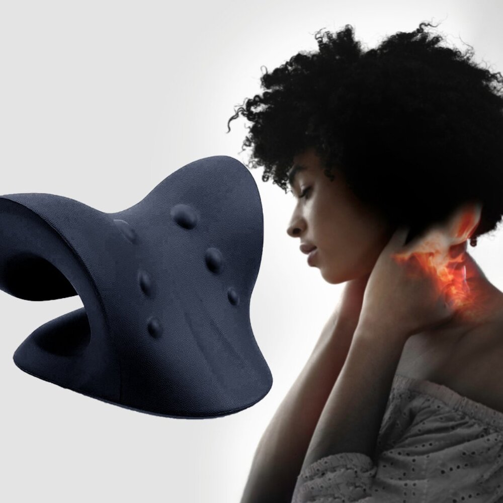 NWT Neck and Shoulder Stretcher Relaxer Portable Cervical Traction Device